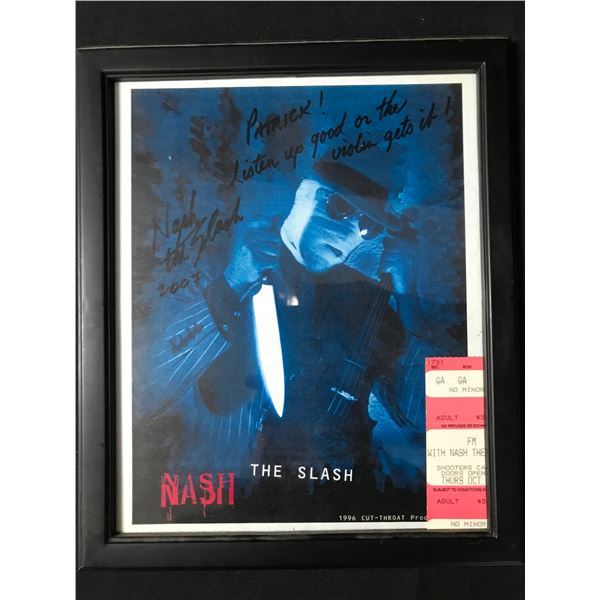 NASH THE SLASH SIGNED AND INSCRIBED 8 X 10