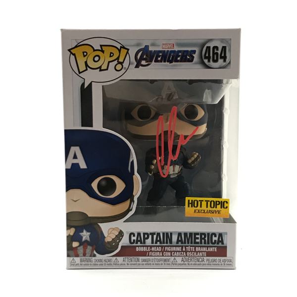 CHRIS EVANS SIGNED CAPTAIN AMERICA FUNKO POP - HOLLYWOOD AUTHENTIC COA