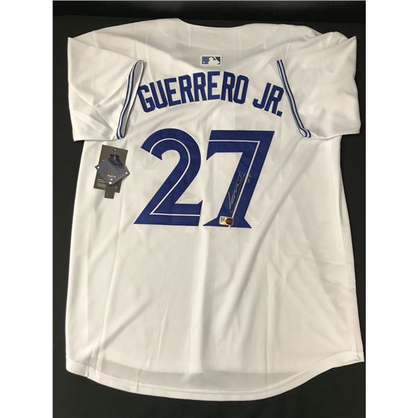VLADIMIR GUERRERO JR SIGNED TORONTO BLUE JAYS CUSTOM JERSEY - ELITE SPORTS COA