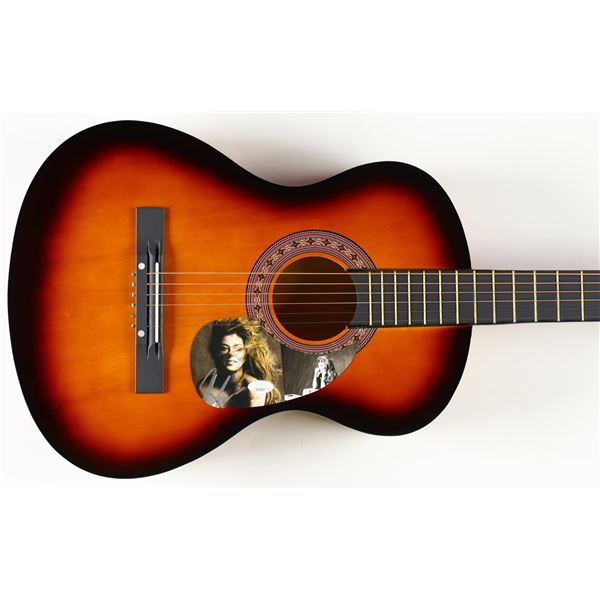 SHANIA TWAIN SIGNED ACOUSTIC GUITAR - JSA COA