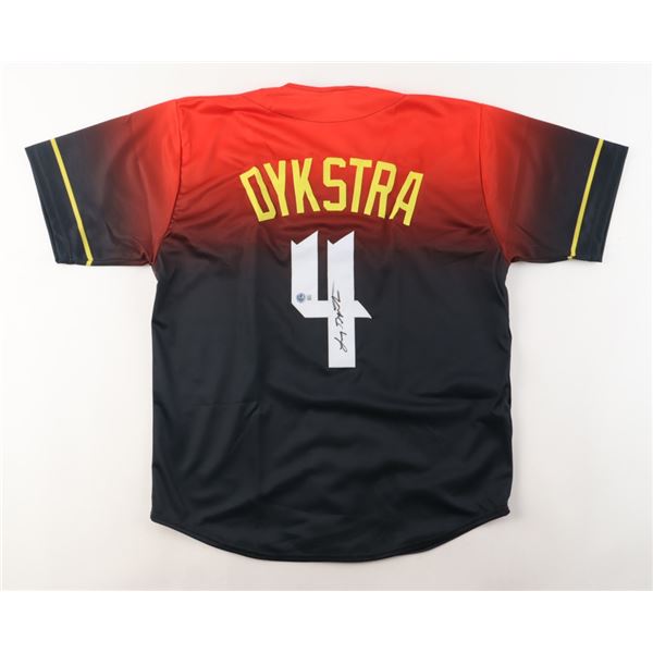 LENNY DYKSTRA SIGNED PHILADELPHIA PHILLIES JERSEY - BECKETT COA