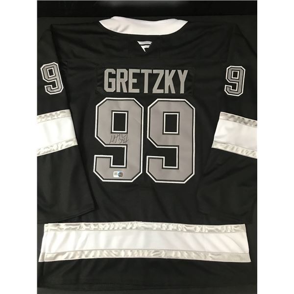 WAYNE GRETZKY SIGNED LOS ANGELES KINGS CUSTOM JERSEY - ELITE SPORTS COA