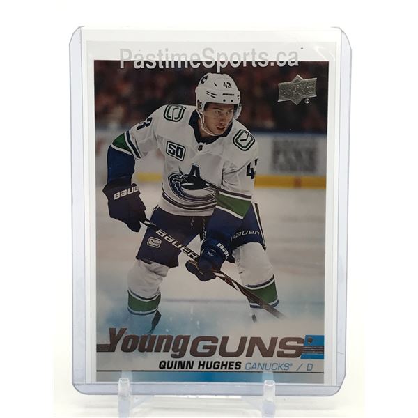 2019-20 UPPER DECK SERIES 1 NO.249 QUINN HUGHES YOUNG GUNS ROOKIE CARD