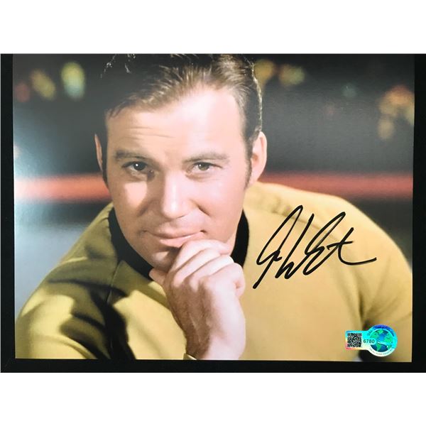 WILLIAM SHATNER SINGED STAR TREK 8X10 - WWOC COA