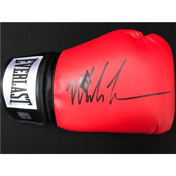 MIKE TYSON SIGNED RED BOXING GLOVE - FITERMAN SPORTS COA
