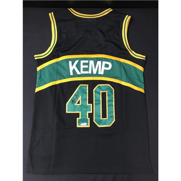 SHAWN KEMP SIGNED SEATTLE SUPERSONICS CUSTOM JERSEY - ACE COA