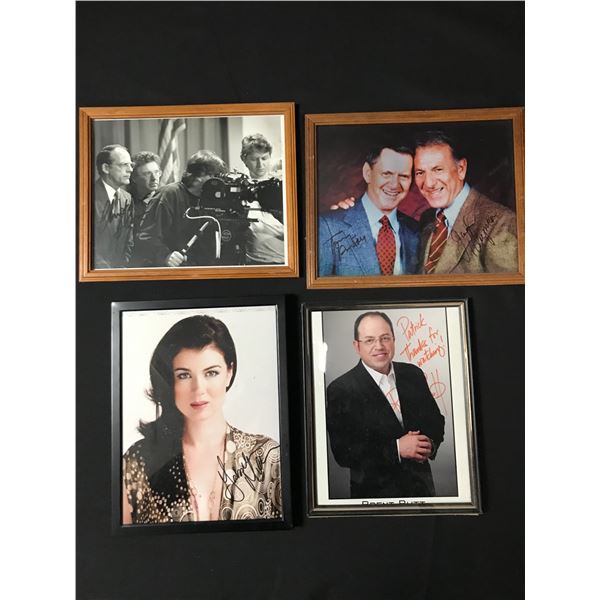 LOT OF 4 SIGNED AND FRAMED 8X10'S