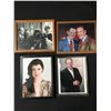 Image 1 : LOT OF 4 SIGNED AND FRAMED 8X10'S