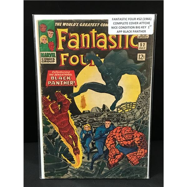 THE FANTASTIC FOUR #52 (1966) 1ST APP BLACK PANTHER - MARVEL COMICS
