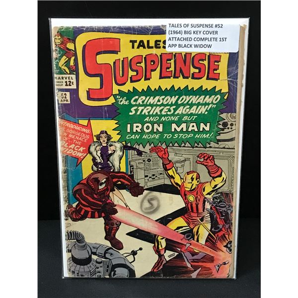 KEY ISSUE TALES OF SUSPENSE NO.52 (1964) 1ST APP BLACK WIDOW - MARVEL COMICS