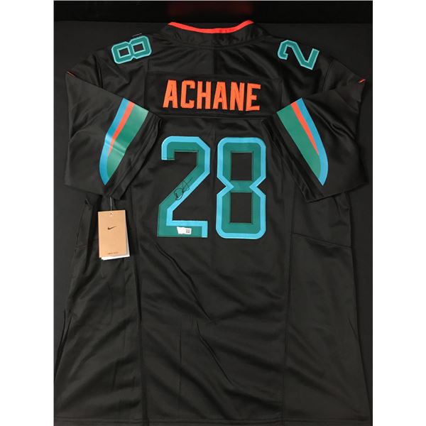 DE'VON ACHANE SIGNED MIAMI DOLPHINS CUSTOM JERSEY - ACE COA