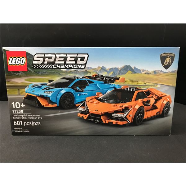 LEGO SPEED CHAMPIONS #77328 LAMBORGHINI REVULETO & LAMBORGHINI HURACAN STO SEALED IN ORIGINAL PACKAG