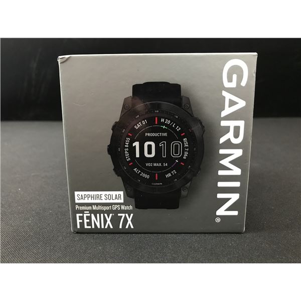 GARMIN SAPPHIRE SOLAR PREMIUM MULTISPORT GPS WATCH FENIX 7X IN ORIGINAL PACKAGING