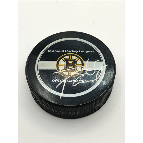 DAVID PASTRNAK SIGNED BOSTON BRUINS PUCK ELITE COA