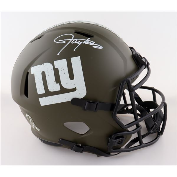 LAWRENCE TAYLOR SIGNED NEW YORK GIANTS FOOTBALL HELMET - JSA COA