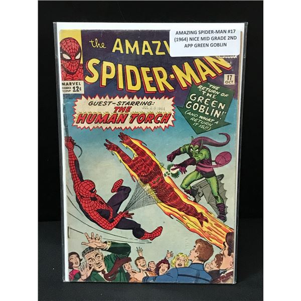 THE AMAZING SPIDERMAN #17 (1964) 2ND APP GREEN GOBLIN - MARVEL COMICS