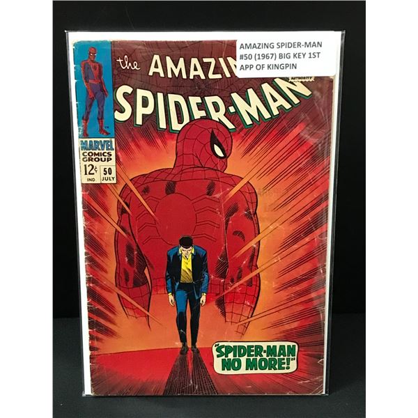 BIG KEY THE AMAZING SPIDERMAN NO.50 (1967) 1ST APP OF KINGPIN - MARVEL COMICS