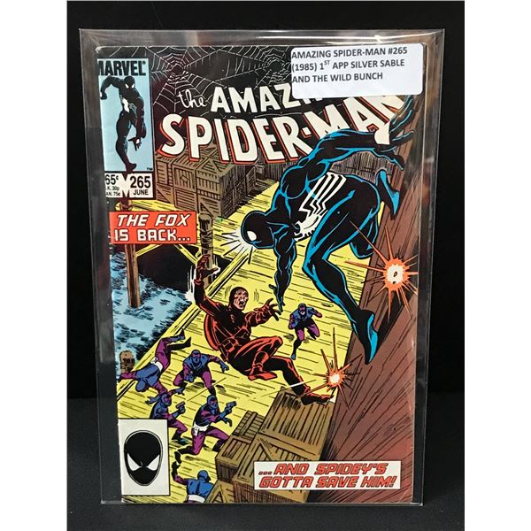 THE AMAZING SPIDERMAN #265 1ST APP SILVER SABLE - MARVEL COMICS