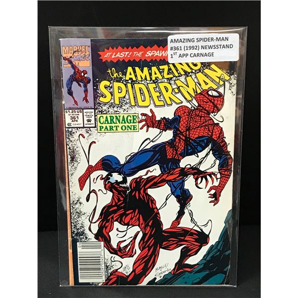 THE AMAZING SPIDERMAN #361 (1992) 1ST APP CARNAGE - MARVEL COMICS