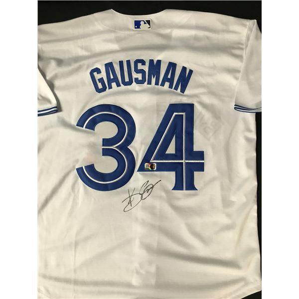 KEVIN GASUMAN SIGNED TORONTO BLUE JAYS CUSTOM JERSEY - ELITE COA