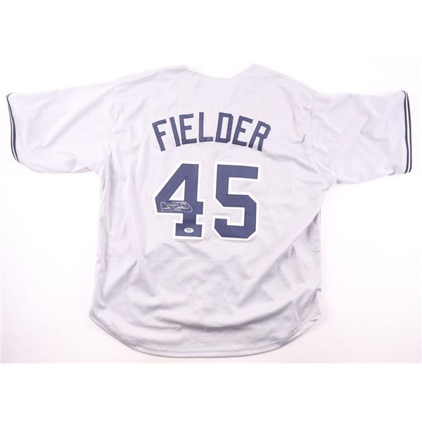 CECIL FIELDER SIGNED NEW YORK YANKEES JERSEY - PSA COA
