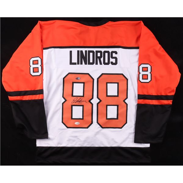 ERIC LINDROS SIGNED PHILADELPHIA FLYERS JERSEY - JSA COA