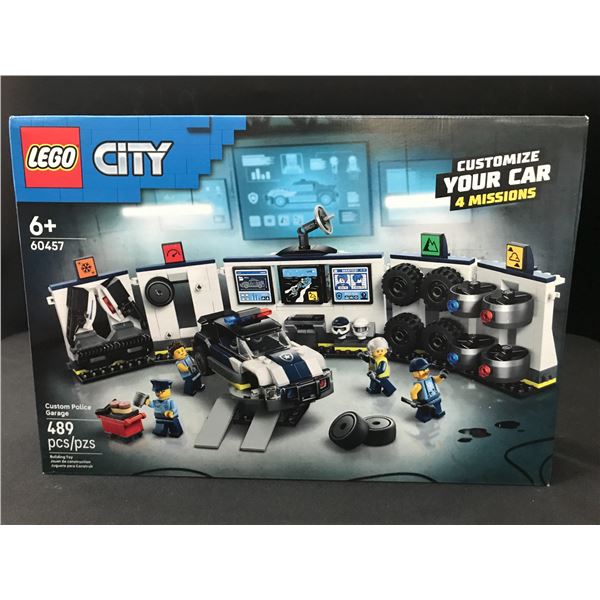 LEGO CITY #60457 CUSTOM POLICE GARAGE SEALED IN ORIGINAL PACKAGING