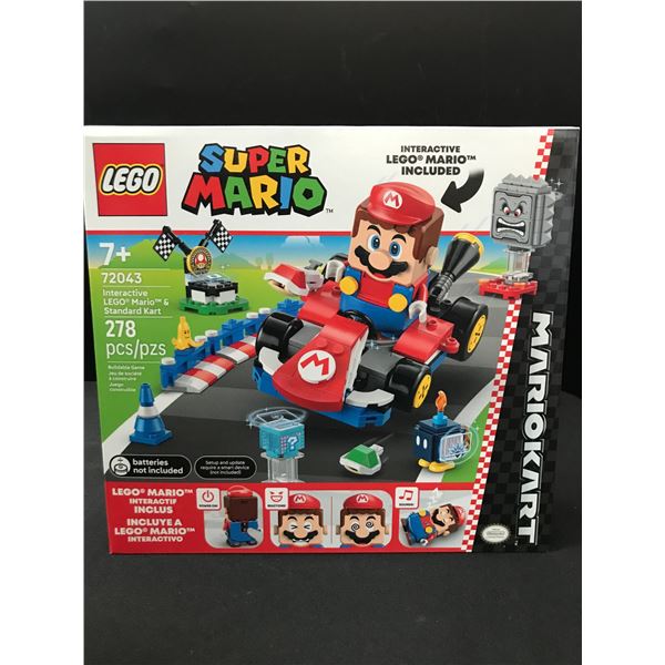 LEGO SUPER MARIO #72043 INTERACTIVE LEGO MARIO AND STANDARD KART SEALED IN ORIGINAL PACKAGING