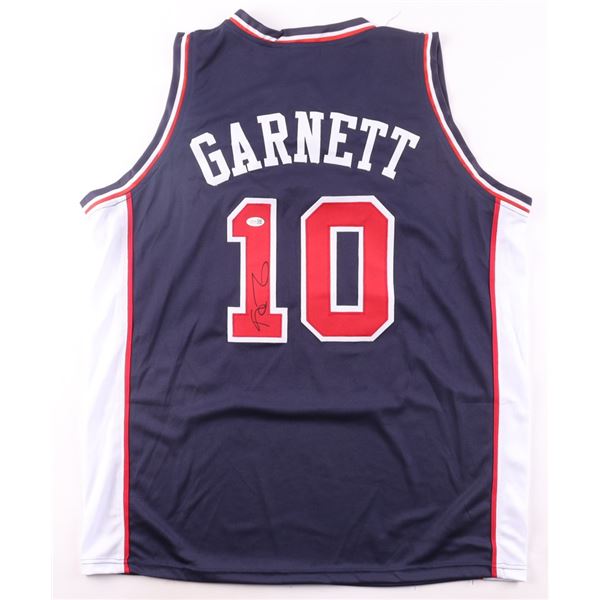 KEVIN GARNETT SIGNED TEAM USA JERSEY - JSA COA