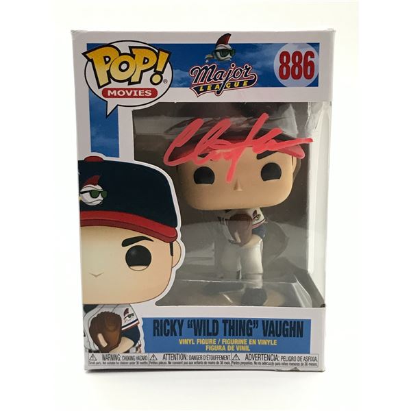 CHARLIE SHEEN SIGNED RICKY (WILD THING) VAUGHN FUNKO POP - KB COA