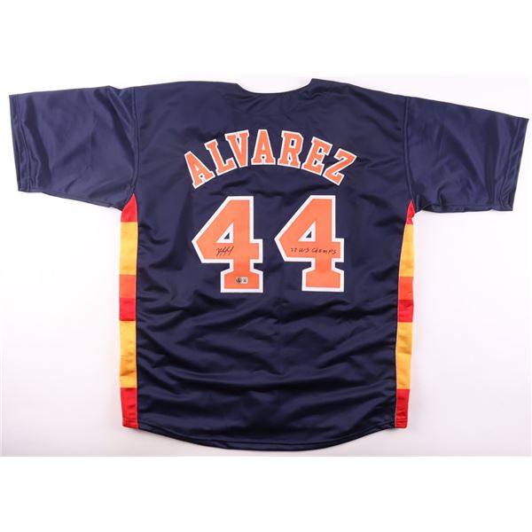 YORDAN ALVAREZ SIGNED HOUSTON ASTROS JERSEY - BECKETT COA