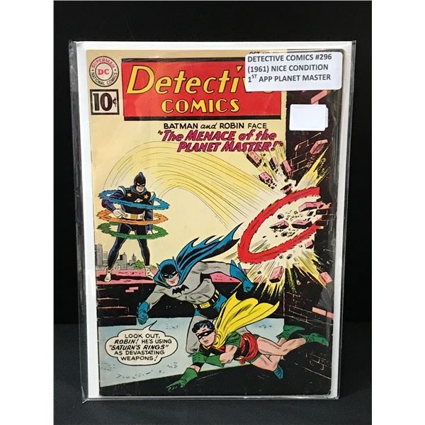 DETECTIVE COMICS #296 (1961) 1ST APP PLANET MASTER - DC COMICS