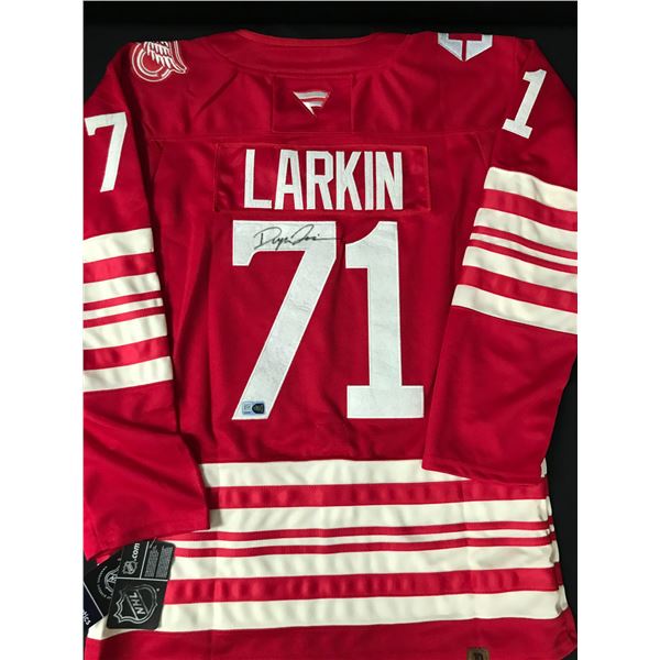 DYLAN LARKIN SIGNED DETROIT RED WINGS CUSTOM JERSEY - ELITE SPORTS COA