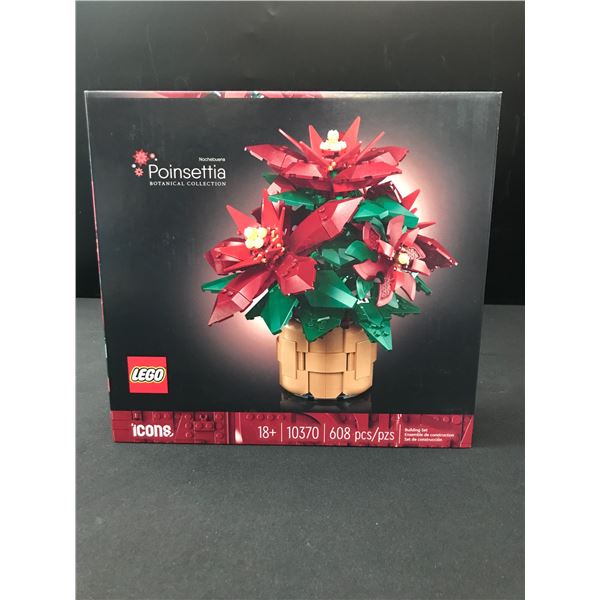 LEGO ICONS BOTANICALS COLLECTION #10370 POINSETTIA SEALED IN ORIGINAL PACKAGING