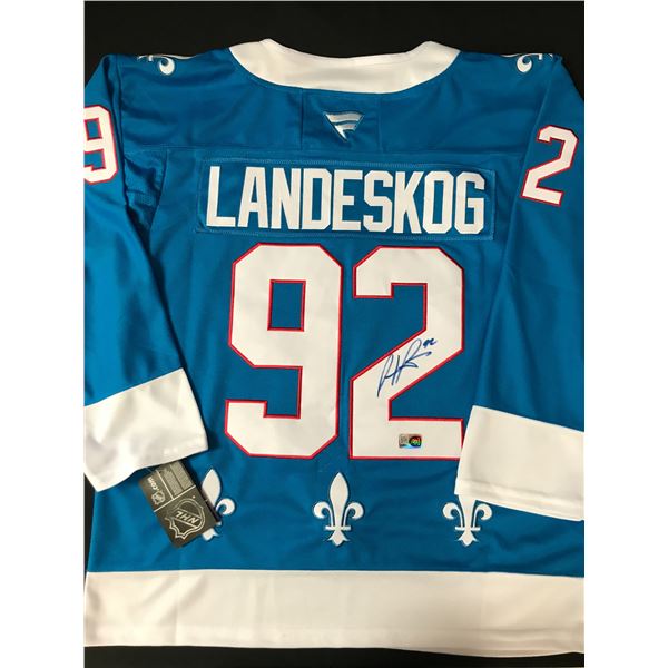 GABRIEL LANDESKOG SIGNED COLORADO AVALANCHE CUSTOM JERSEY - ELITE SPORTS COA
