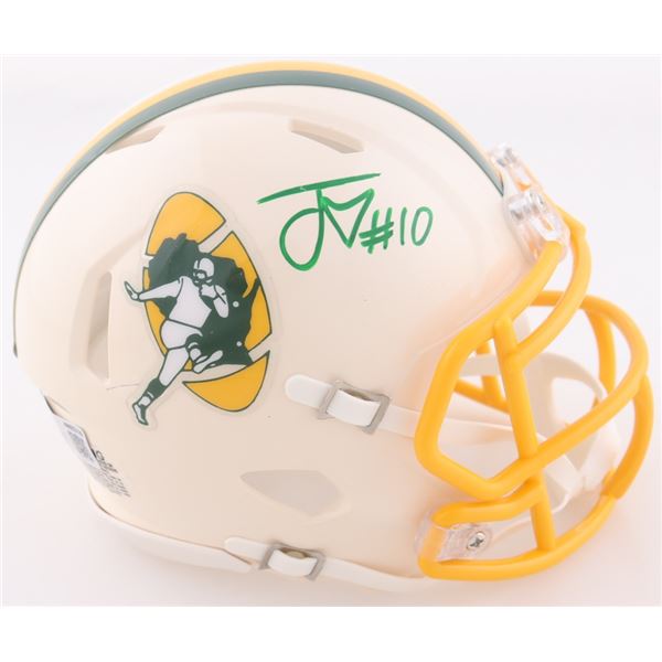 JORDAN LOVE SIGNED GREEN BAY PACKERS MINI HELMET (BECKETT COA)
