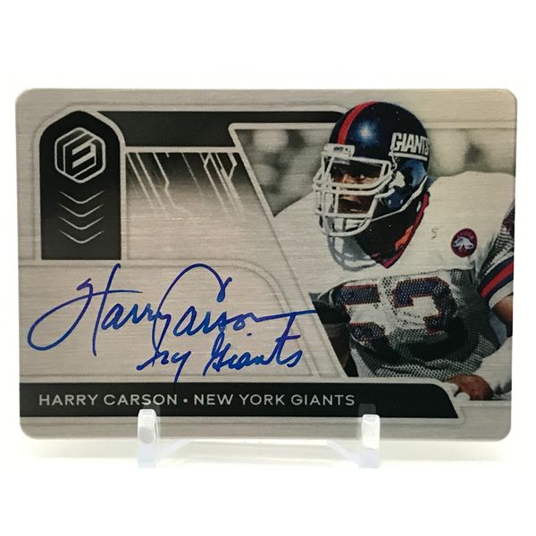 2020 PANINI ELEMENTS HARRY CARSON SIGNED METAL TRADING CARD 91/99