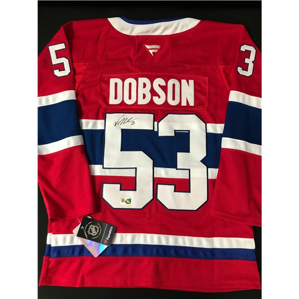 NOAH DOBSON SIGNED MONTREAL CANADIENS CUSTOM JERSEY - ELITE SPORTS COA