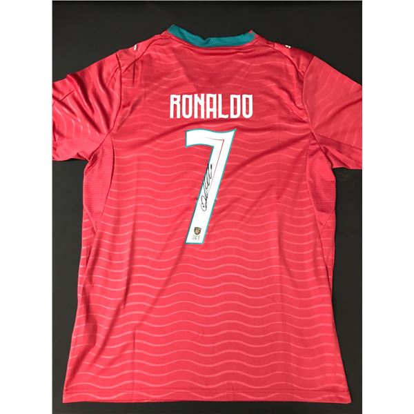 CHRISTIANO RONALDO SIGNED CUSTOM JERSEY - ELITE SPORTS COA
