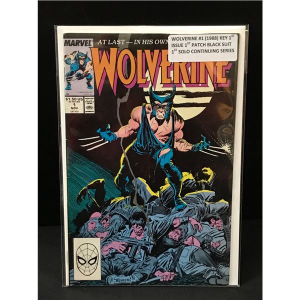 WOLVERINE #1 (1988) 1ST BLACK PATCH SUIT - MARVEL COMICS