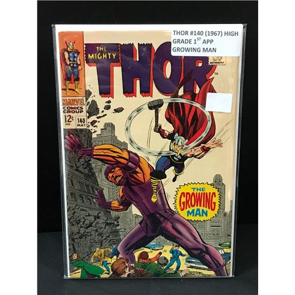 THE MIGHTY THOR #140 (1967) 1ST APP THE GROWING MAN - MARVEL COMICS