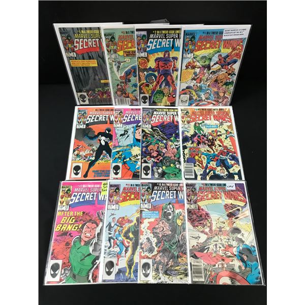 LOT OF 12 SECRET WARS COMICS #1-12 - MARVEL COMICS