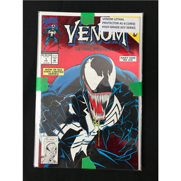 LOT OF 6 VENOM LETHAL PROTECTOR COMICS #1-6 1993) - MARVEL COMICS