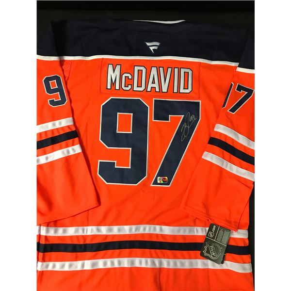 CONNOR MCDAVID SIGNED EDMONTON OILERS CUSTOM JERSEY - ELITE SPORTS COA