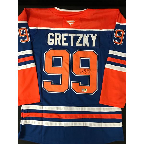 WAYNE GRETZKY SIGNED EDMONTON OILERS CUSTOM JERSEY - ELITE SPORTS COA