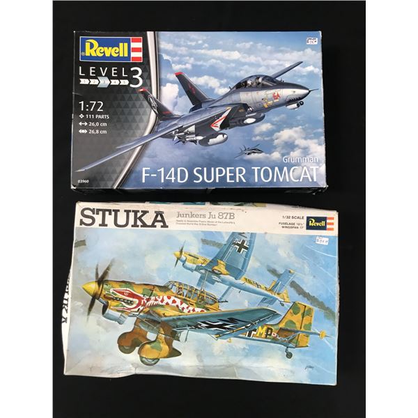 LOT OF 2 VINAGE REVE;; PLANE MODELS