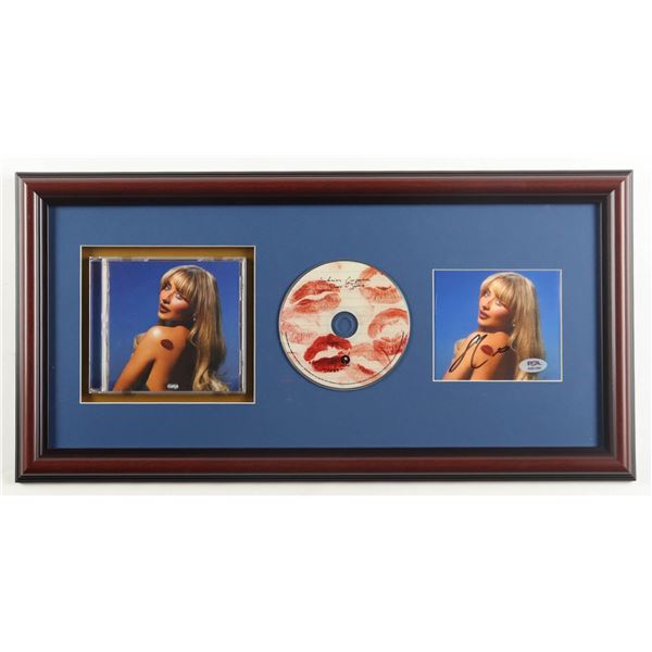 SABRINA CARPENTER SIGNED AND FRAMED CD SLEEVE PRESENTATION PIECE - PSA COA
