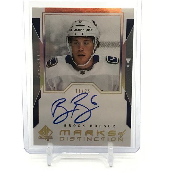 2018-19 UPPER DECK SP AUTHENTIC NO.MDBB BROCK BOESER MARKS OF DISTINCTION 11/25