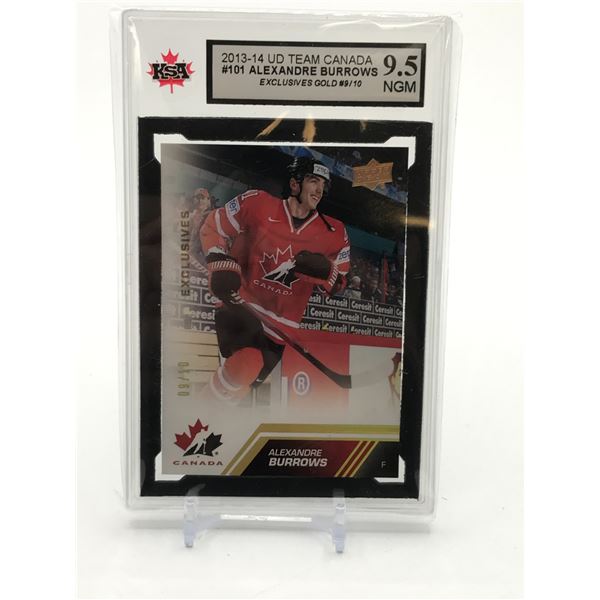 2013-14 UD TEAM CANADA NO.101 ALEXANDRE BORROWS 9/10 GRADED 9.5