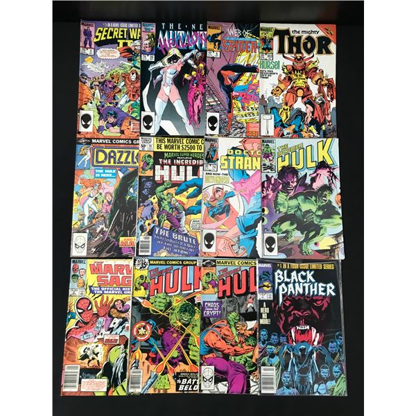LOT OF 12 MIXED TITLE COMICS - MARVEL COMICS